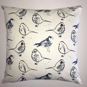 1Left 20 x 20" Bird Toile Pillow Cover